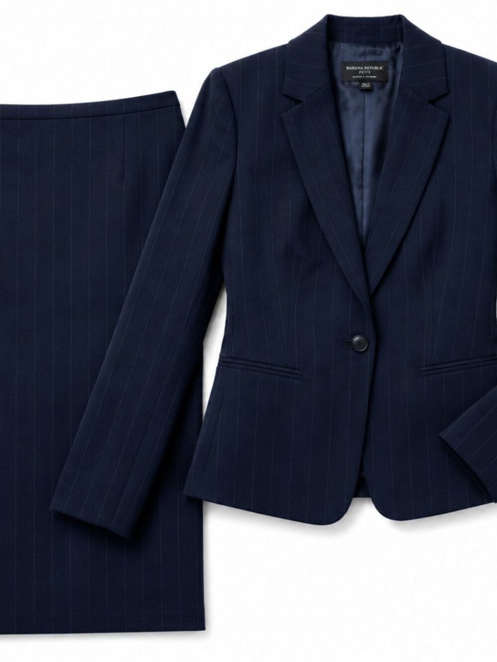 Giorgio Amani Navy Pin Stripe Suit Set